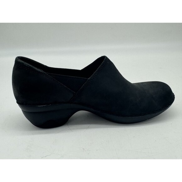 Merrell Womens Emma Clogs Shoes Size 8.5 Black Leather Comfort Slip-On Classic - Picture 7 of 13